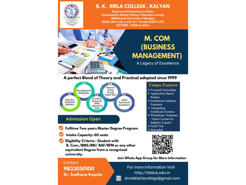 B.K. Birla College of Arts, Science & Commerce, Kalyan